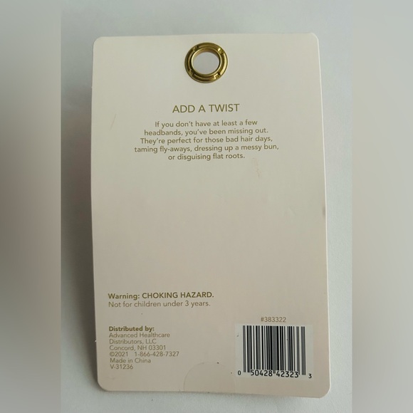 New Glamsquad Silver and Silver Glitter Pleated Knot Fabric Headband Knot GSQ - Picture 6 of 12